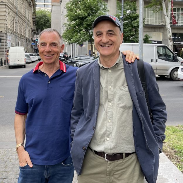 Mit dem Ökonom Professor Gia Jandieri in Tiflis